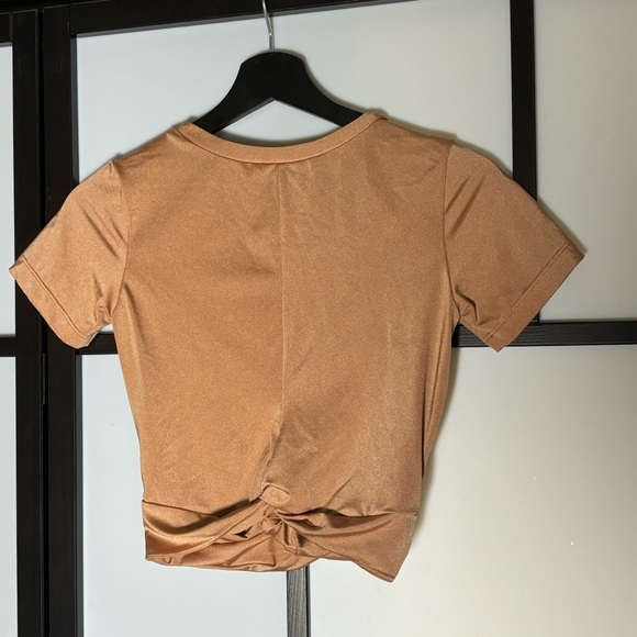 CXIX Rose Gold Pray for Me Knot Crop Top - Picture 4 of 4